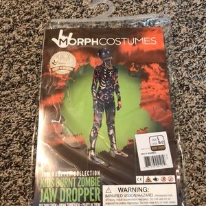 Kids Halloween Costume- Burnt Zombie Morph Suit